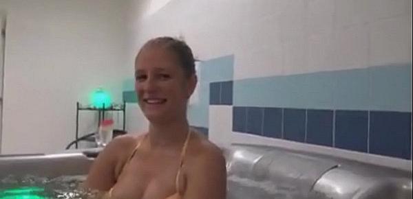  brother convinces his stepsister to fuck in the jacuzzi